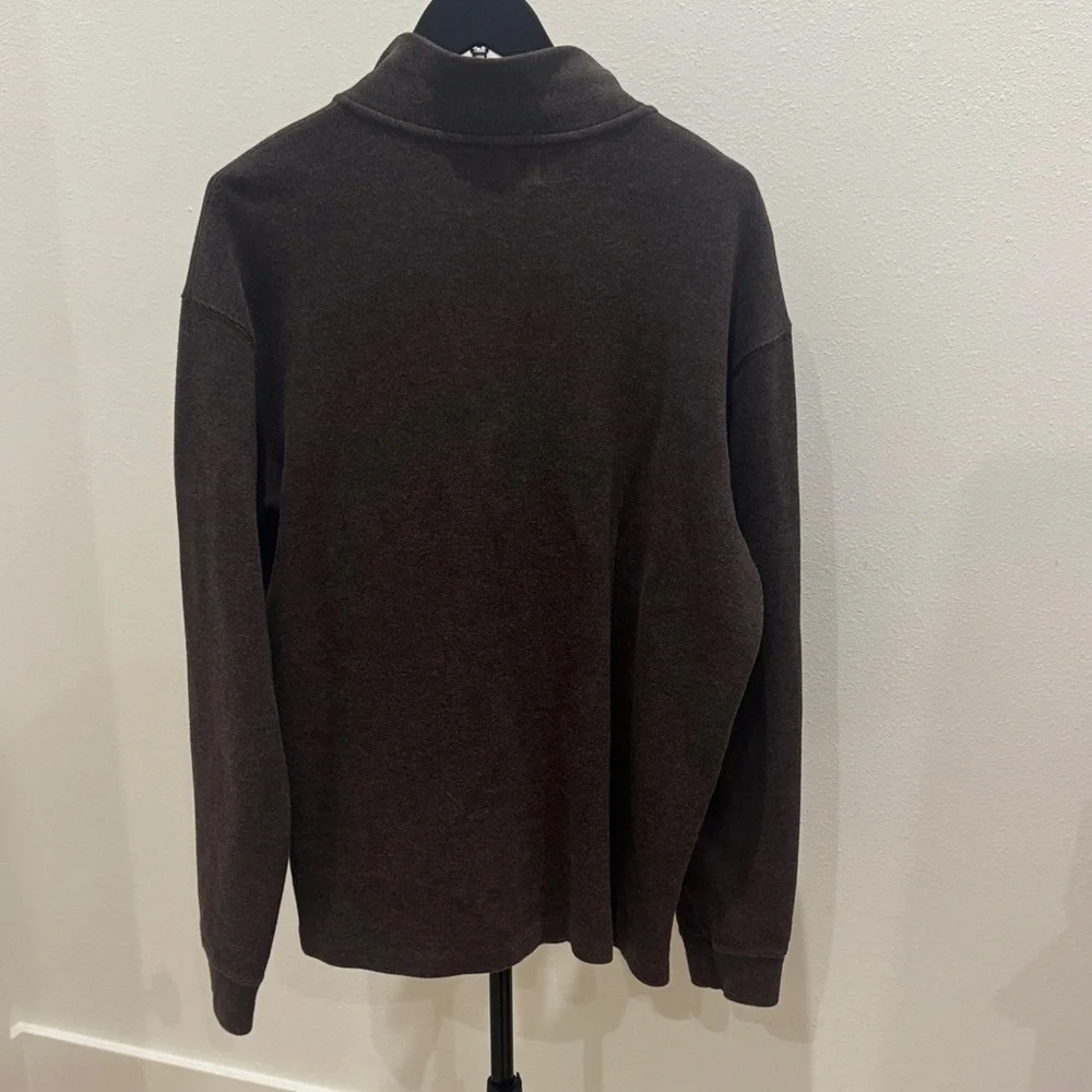 Polo by Ralph Lauren Chocolate Zip-Up Sweater